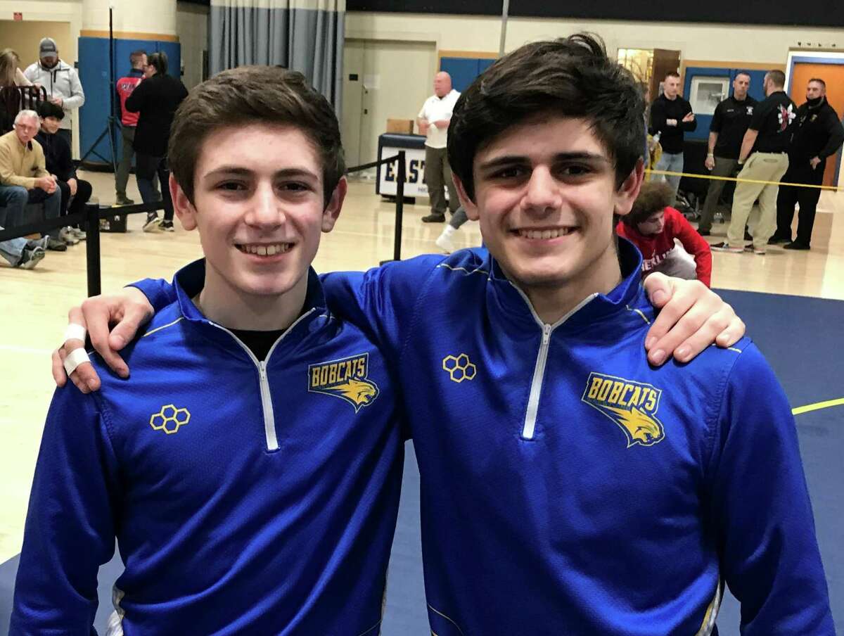 Brookfield senior Matt Carrozza (right) and sophomore Danny Carrozza placed first and second, respectively, at the Class M championship.