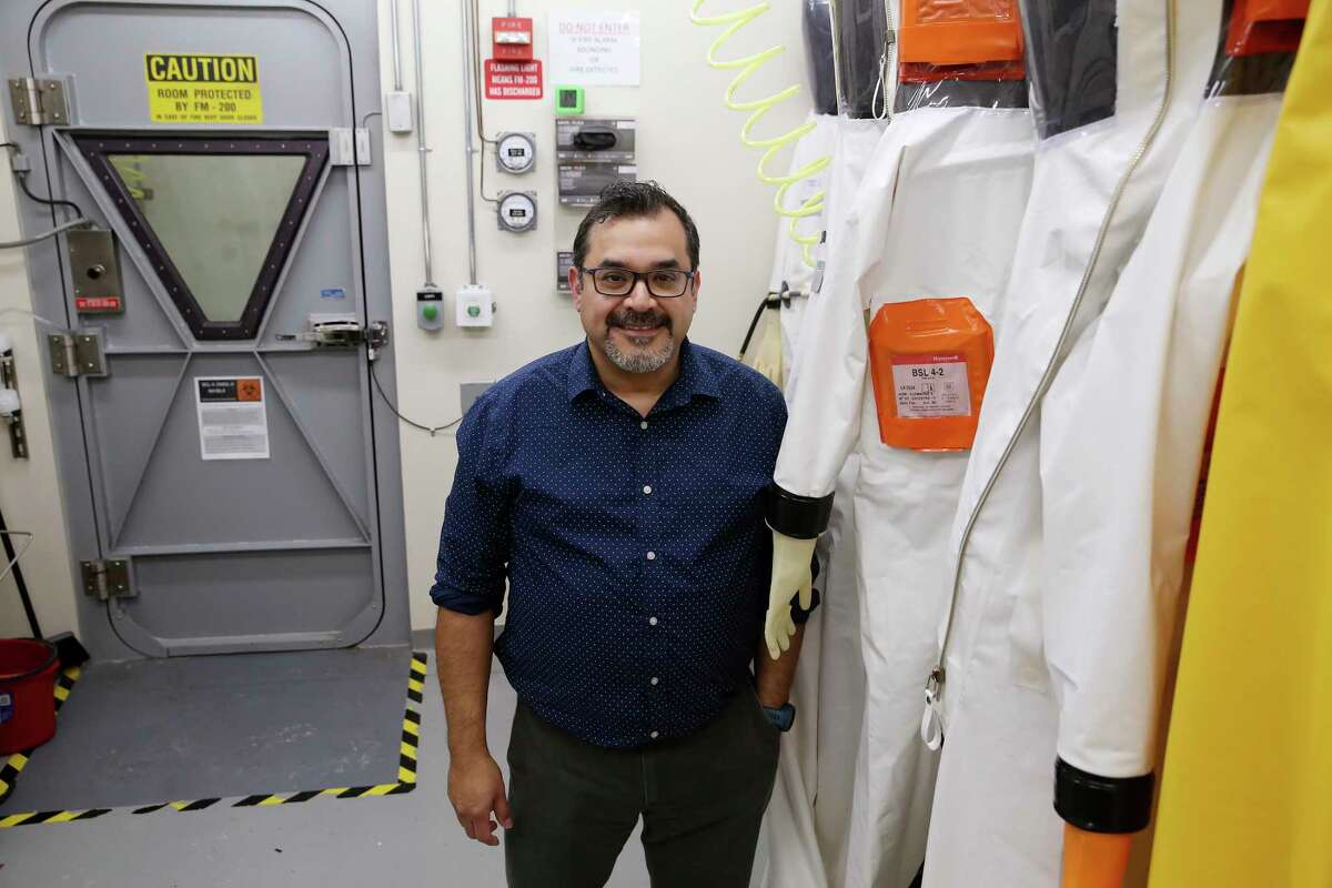 San Antonio native Dr. Ricardo Carrion Jr. is head of the Texas Biomedical Research Institute’s high-containment labs and COVID-19 studies Jan. 31. He is a graduate of Central Catholic High School and the University of the Incarnate Word.