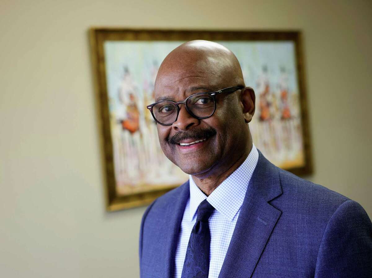 Wayne Luckett, founder of Branwar Wines, poses for a photograph on Monday, Feb. 14, 2022, in Houston.