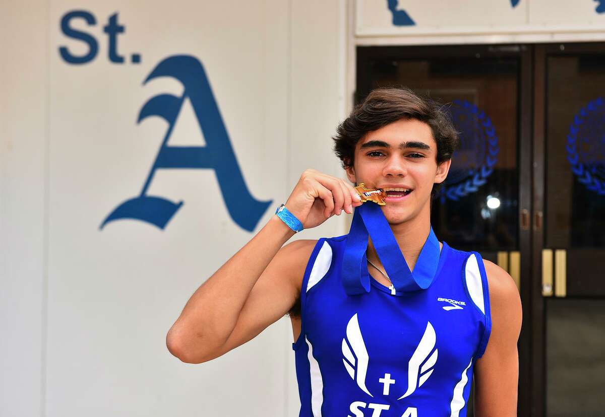 St. Augustine High School pole vaulter Efram Melendez has already pole vaulted 15-foot-8 this year but he has his eye on a higher mark.