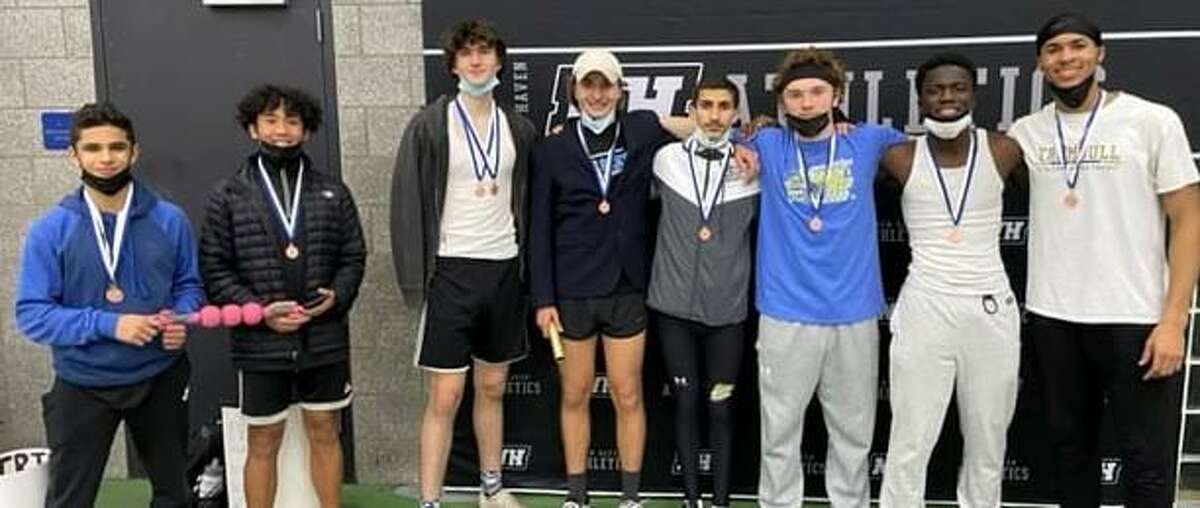 Trumbull place winners at the Class LL meet were Sebastian Perez, Nate Beldoro, Elliot Miller, Varujon Edwards, Mohammed Abunar, Liam O'Keefe, Evan Dadson and Freud-Williams Maignan.