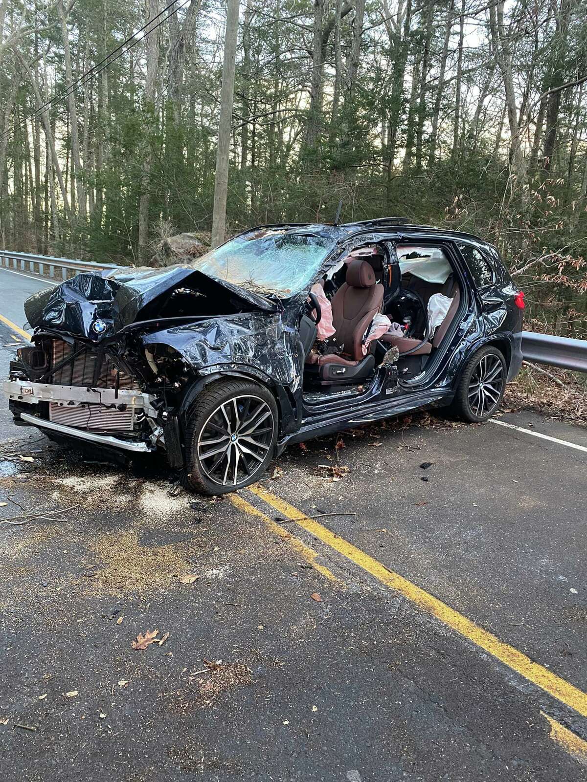 Police One sent to hospital after crash on Route 53 in Redding