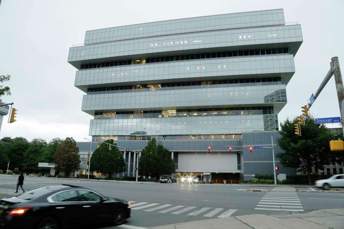 OxyContin maker Purdue Pharma is headquartered at 201 Tresser Blvd., in downtown Stamford, Conn.