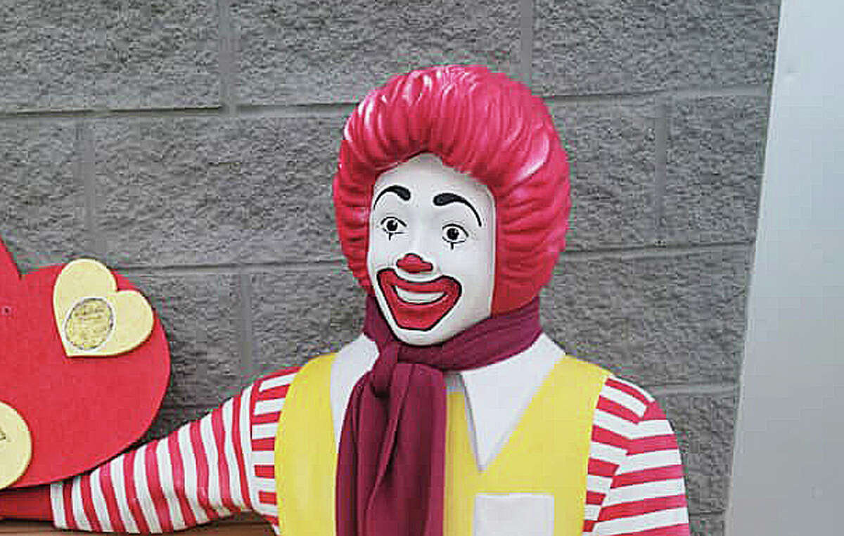 Bad Axe police have located the missing Ronald McDonald statue, like the one seen in this photo, taken from the Bad Axe McDonald's early Sunday.