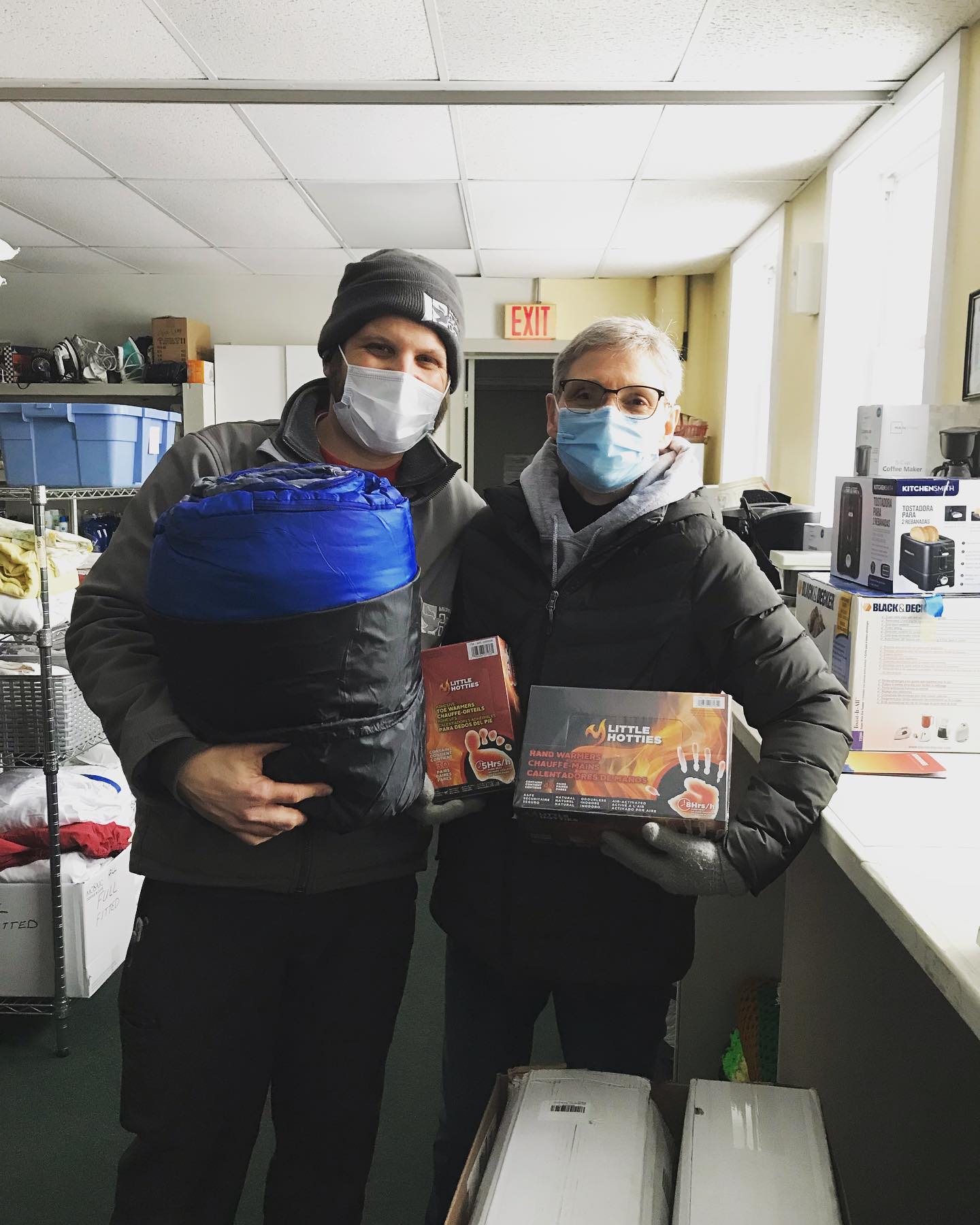 Midland’s Open Door shares winter sleeping bag supply with other