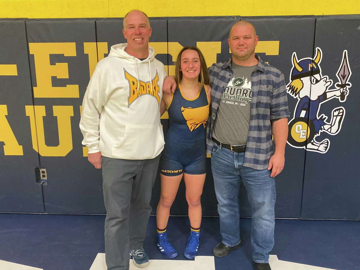 Bad Axe wrestler Jolie Brown placed second in her weight class to advance to states.