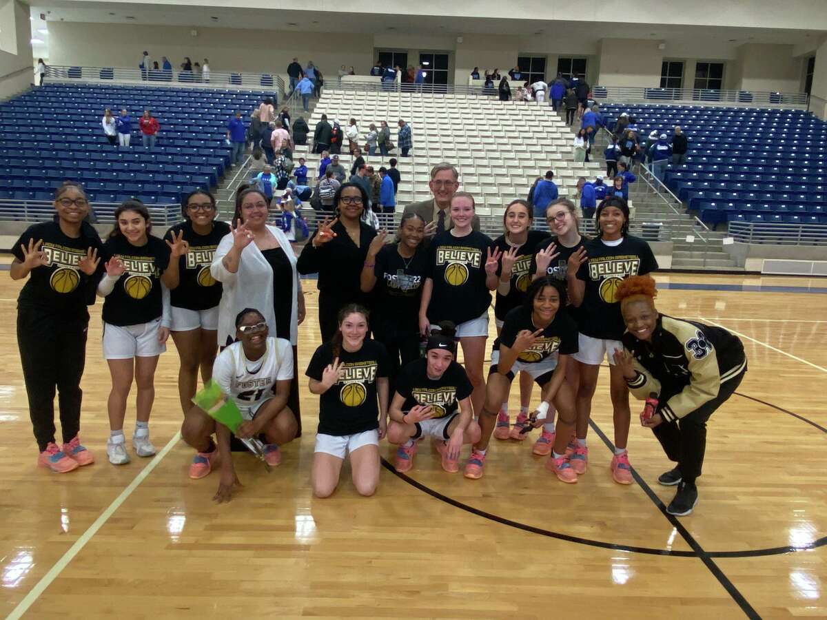 The Foster girls basketball team repeated as an area champion in Region III-5A, defeating Wisdom and Barbers Hill to set up a quarterfinal playoff against Manvel.