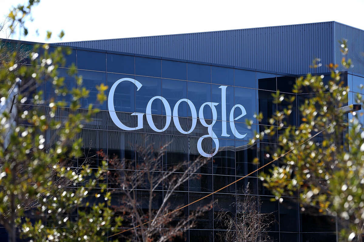 File - The Google headquarters is located in Mountain View, Calif.