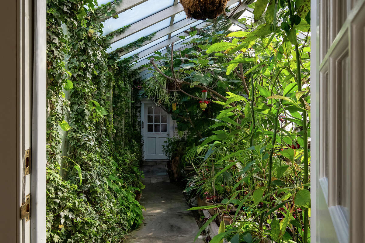 The greenhouse part of the home on 36 Dans Highway in New Canaan, Conn. 