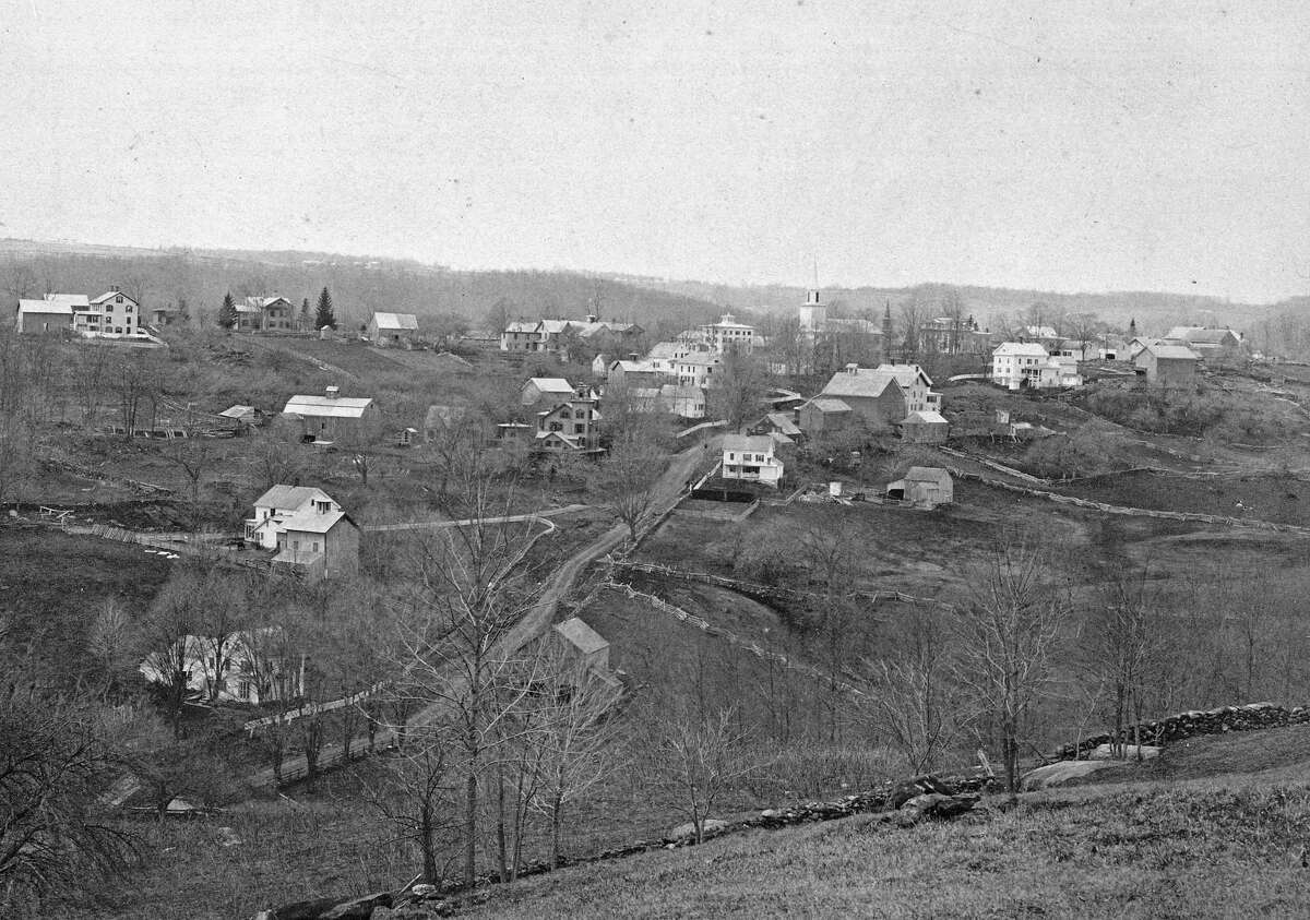 The Washington Green from Judea Cemetery Road circa 1875.