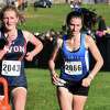 Darien’s Mairead Clas (2066) competes in the CIAC cross country State Open in November. Clas finished seventh at 1,600 meters in the indoor track Open Saturday.
