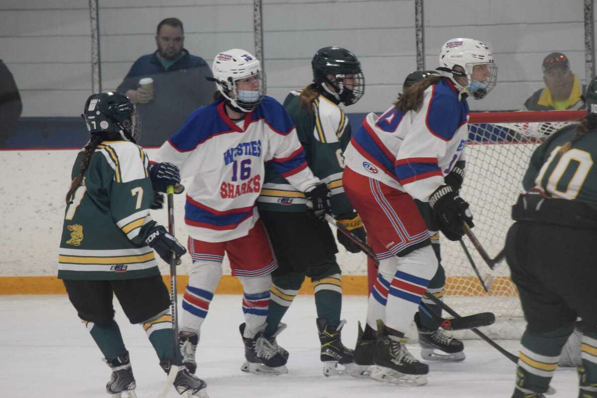 West Haven/Sacred Heart Academy defeated Hamden 2-0 in the SCC girls hockey tournament semifinals Wednesday at Bennett Rink.