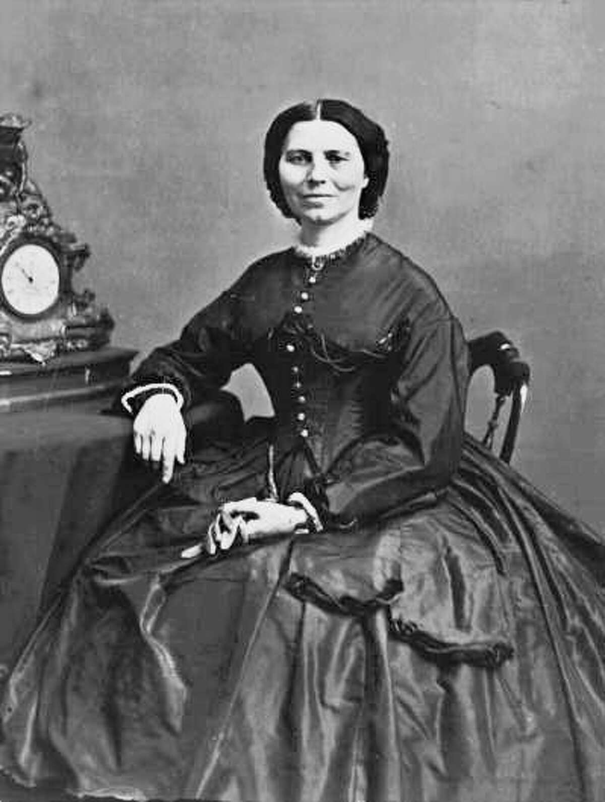 Clara Barton. HOUCHRON CAPTION (09/03/2000): Barton HOUSTON CHRONICLE SPECIAL SECTION: ECHOES OF THE STORM. HOUCHRON CAPTION (09/05/2000): Clara Barton, known for her work as a nurse during the Civil War, helped farmers after the 1900 storm. HOUSTON CHRONICLE SERIES: ECHOES OF THE STORM.