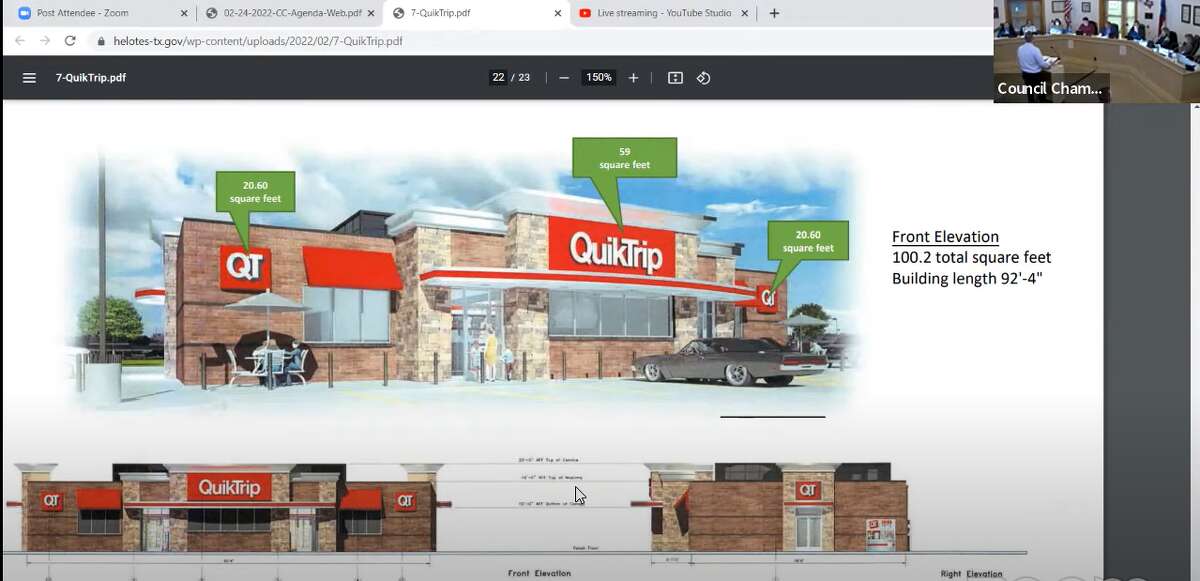 The Helotes City Council voted 4-1 to approve the proposed QuikTrip design plans on Feb. 24. 