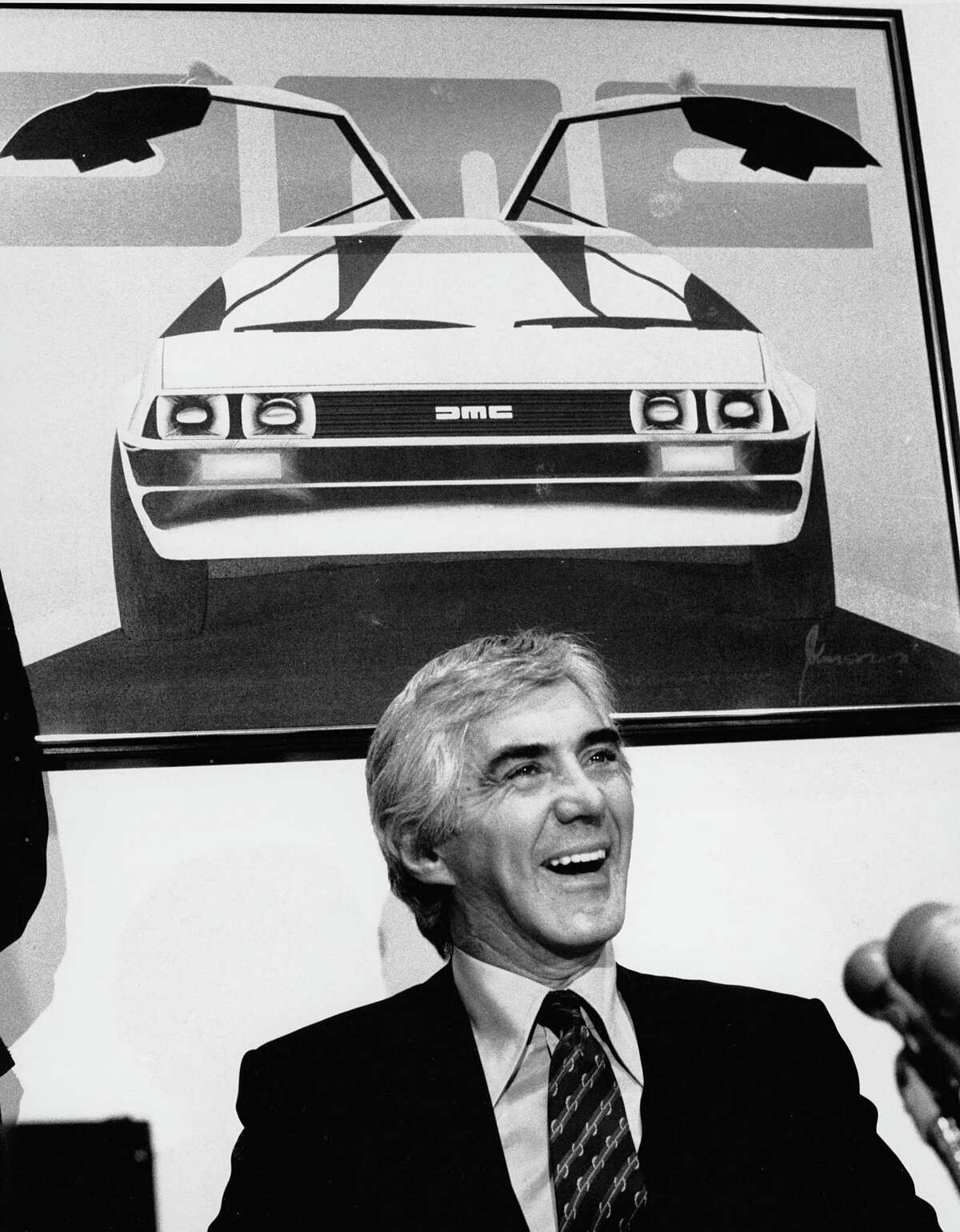 John DeLorean, seen in 1982, died in 2005. Now San Antonio-based DeLorean Motors Reimagined and the DeLorean Legacy Project, run by his daughter, are squaring off over his legacy.