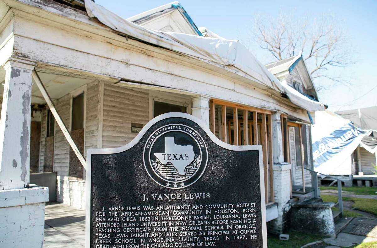 The Yates Museum is raising money to save historic homes such as the J. Vance Lewis, Wednesday, Jan. 8, 2020, in Freedmen's Town.
