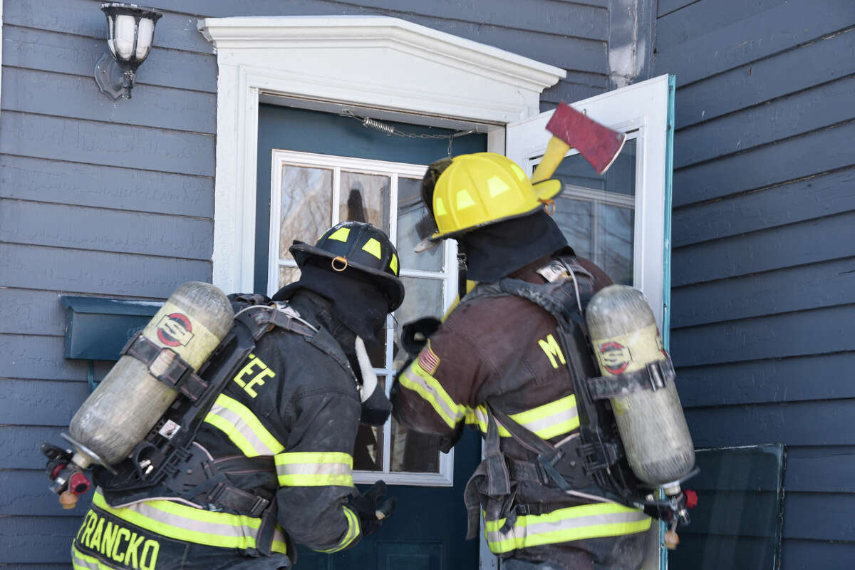 Photos: Manistee house serves as training ground for fire department