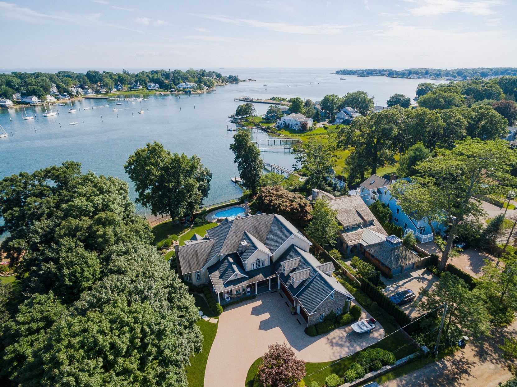 ‘Feeling of grandeur’ at Branford home with water views