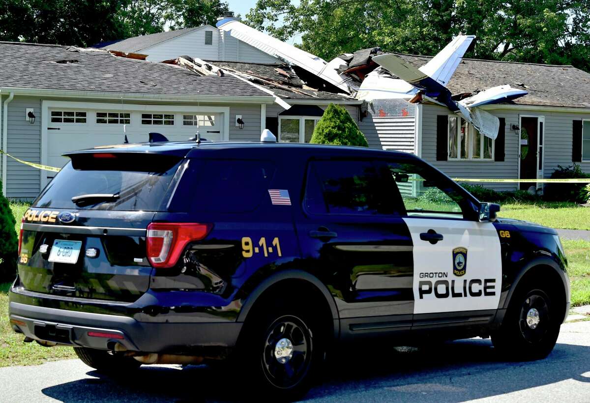 A small plane crashed into an occupied house Aug. 17 at 243 Ring Avenue in Groton.