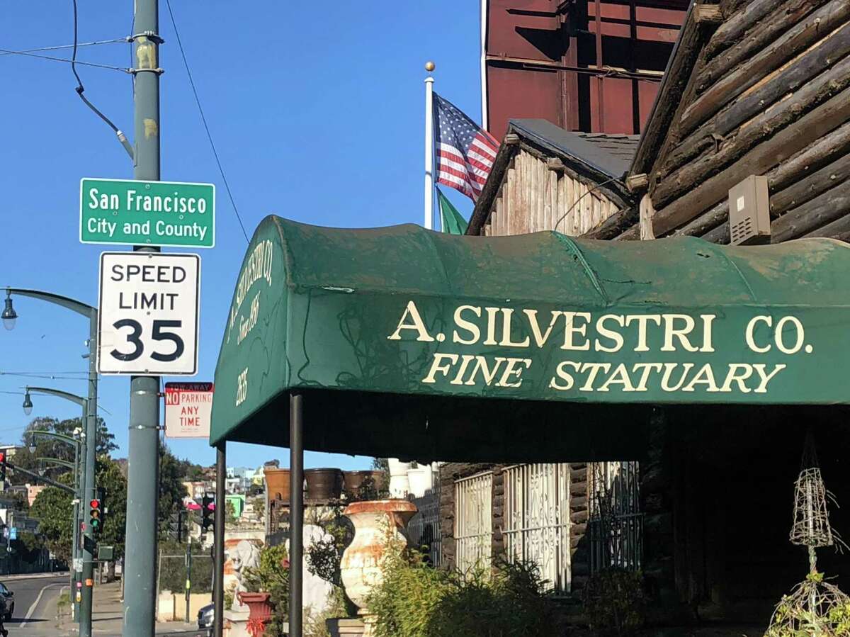 The A. Silvestri Co., which straddles the San Francisco-San Mateo County line, is located in an old roadhouse known in bygone days for its rowdy nightlife.