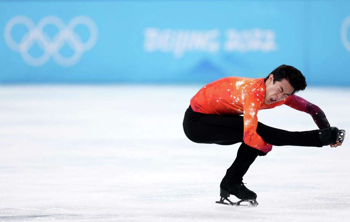 Nathan Chen of Team United States skates during the Men Single Skating Free Skating on day six of the Beijing 2022 Winter Olympic Games at Capital Indoor Stadium on Feb. 10, 2022 in Beijing, China.