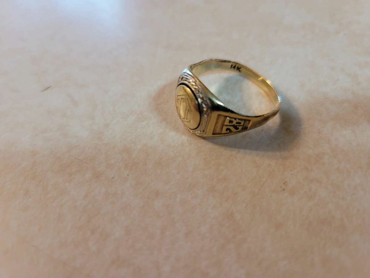 Rev. Mike Logan of Godfrey has the 1928 Tuskegee Institute class ring once owned by his grandmother Essie Moore Logan.
