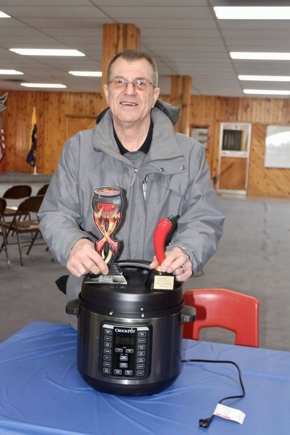 Gary Bailey was awarded the "Best Overall" and "Best Home Cook" honors during the annual BSA Troop 74 chili cookoff in Reed City this weekend.