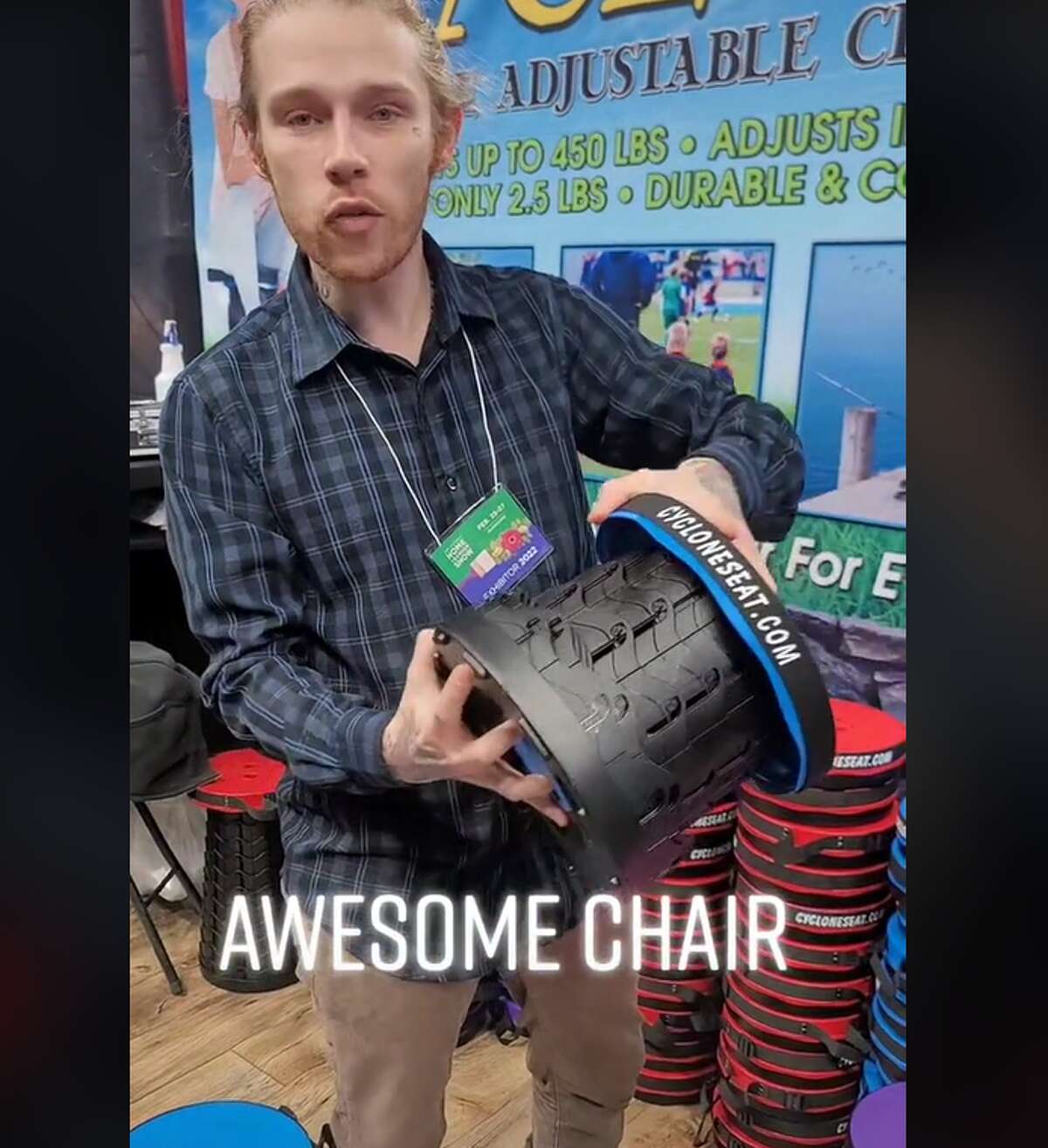 A product displayed at the San Antonio Home and Garden Show went viral on TikTok over the weekend.