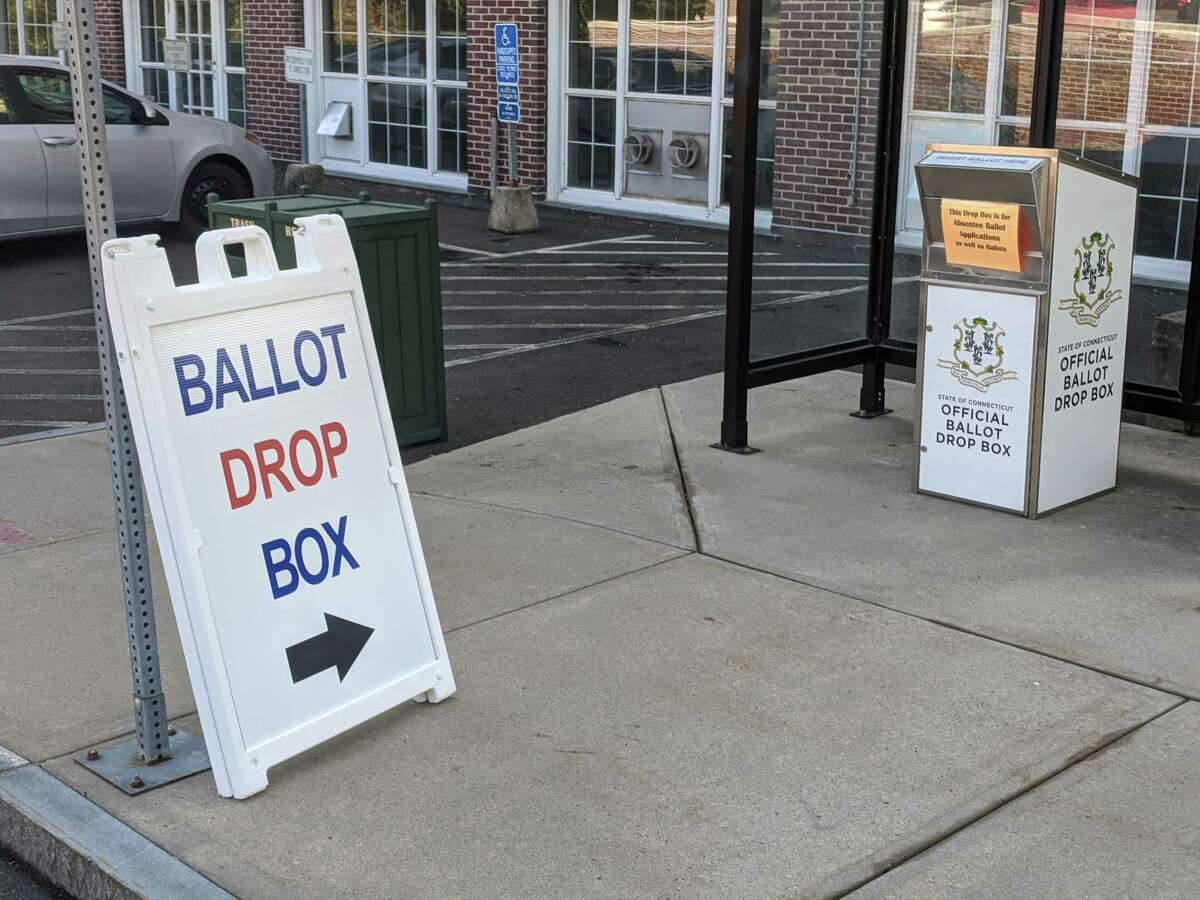 Three secure drop boxes are open in town for absentee ballots to be collected for Tuesday’s primary for Republican Town Committee in District 1. Only registered Republicans in that district can vote in the election which can also be done in person from 6 a.m. to 8 p.m. at Town Hall.