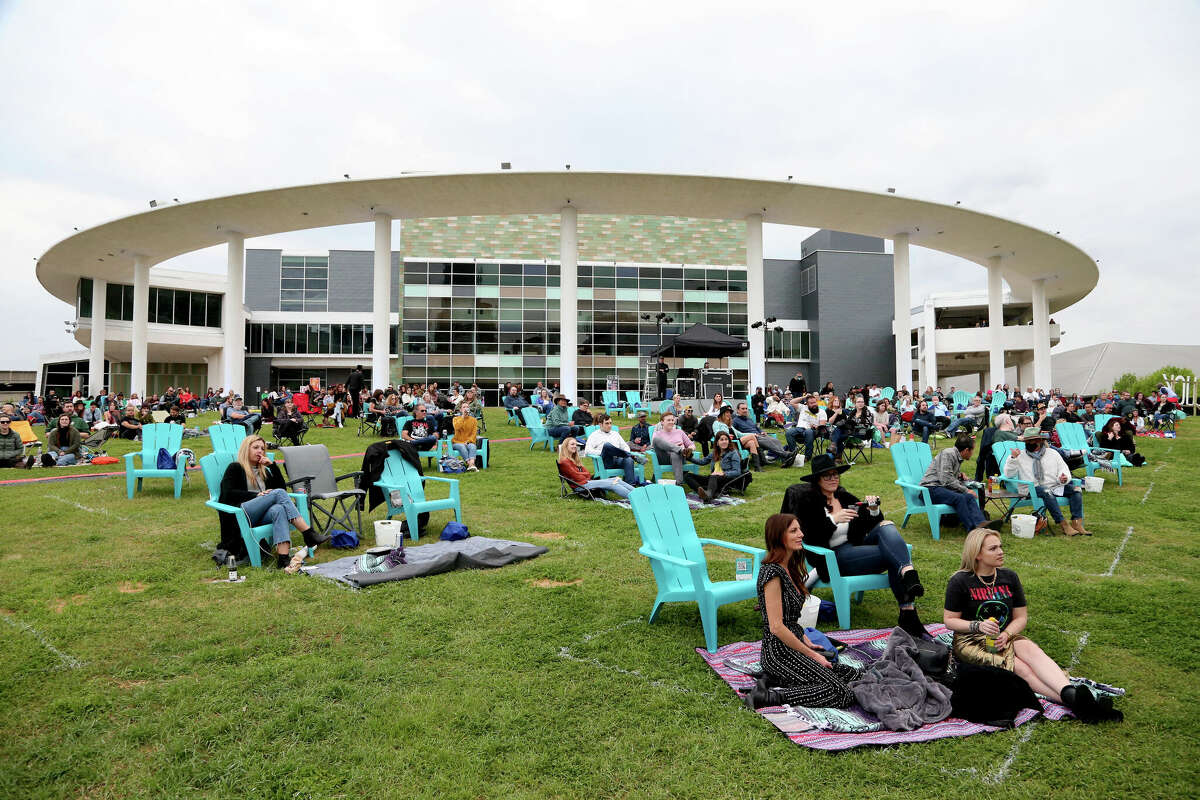 AUSTIN, TX - APRIL 03: A general view of the atmosphere during Nikki Lane's socially distanced concert at the Long Center for the Performing Arts on April 3, 2021 in Austin, Texas. (Photo by Gary Miller/Getty Images)