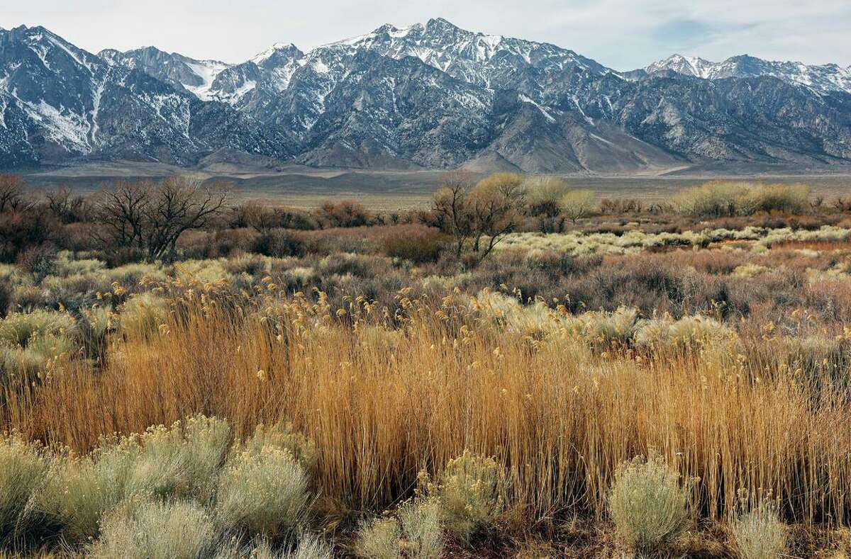 The Sierra Nevada mountains are only partially covered in snow on Feb. 20 near Lone Pine in the Eastern Sierra. Following record breaking snowfall in December, January and February have been dry, ensuring a third year of drought.