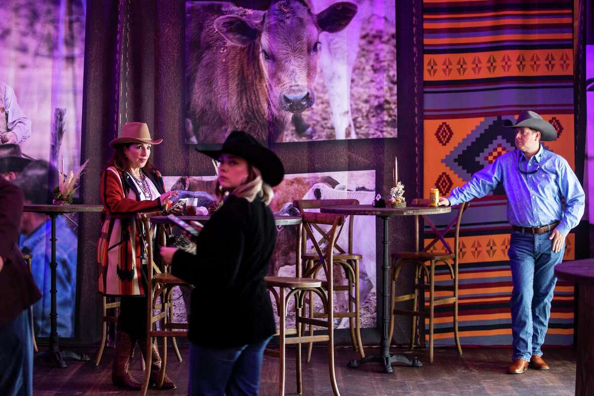 Patrons check out The Ranch Saloon + Steakhouse, the first fine-dining, sit-down restaurant at the Houston Livestock Show and Rodeo.
