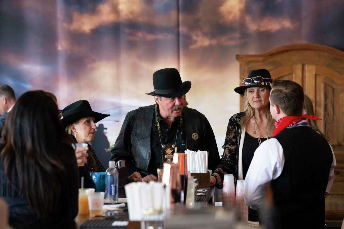 First day visitors to The Ranch Saloon + Steakhouse, the first fine-dining, sit-down restaurant at the Houston Livestock Show and Rodeo.
