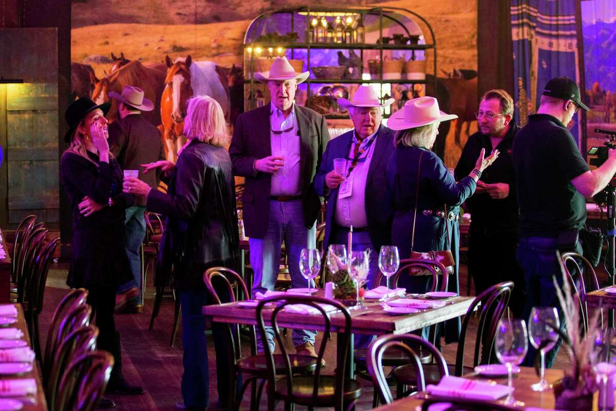 Inside The Ranch Saloon and Steakhouse, the Houston Rodeo's first full