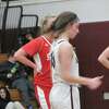 Torrington’s Marissa Burger sank 7-of-8 fourth-quarter foul shots while leading the Raiders to a turnaround win over Stratford in the Class L girls basketball state tournament’s first round Monday night at Torrington High School.