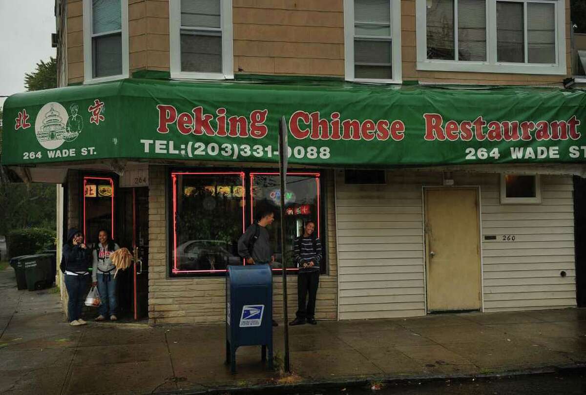 The Peking Chinese Restaurant at 264 Wade Street in Bridgeport where an employee shot and killed one of two men who allegedly came to rob the restaurant on Sunday night.