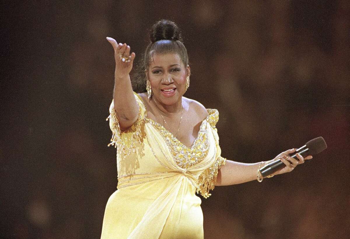 FILE - Singer Aretha Franklin Franklin died in 2018 at her home in Detroit. She was 76. (Pictured: Aug. 16, 2018.)