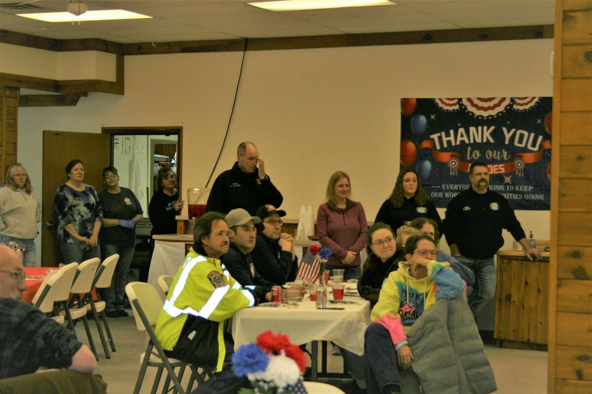 Attendees enjoyed dinner and raffle prizes at the Stanwood Eagles dinner held to honor the work of the staff and firefighters at the Mecosta, Morton, Austin, Deerfield, Aetna Morley and Colfax townships and the hard work they do for the community. 