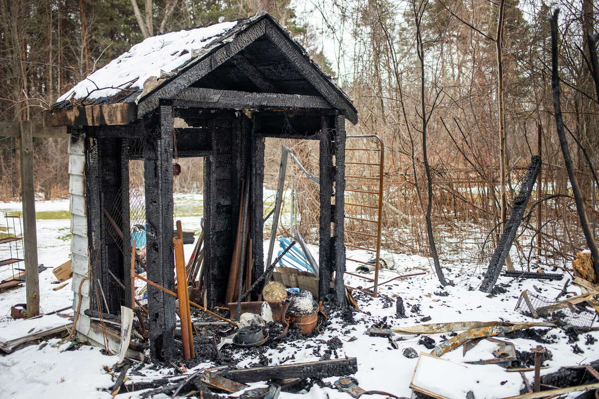 When the home of Kathleen Nieman on S. Meridian Road in Homer Township caught fire on Friday, Jan. 24, 2022, Nieman's 15-year-old neighbor, Connor Byce, saw the flames from his home two doors down and ran to Nieman's house, pounding on her door to wake her up before she was taken to safety.
