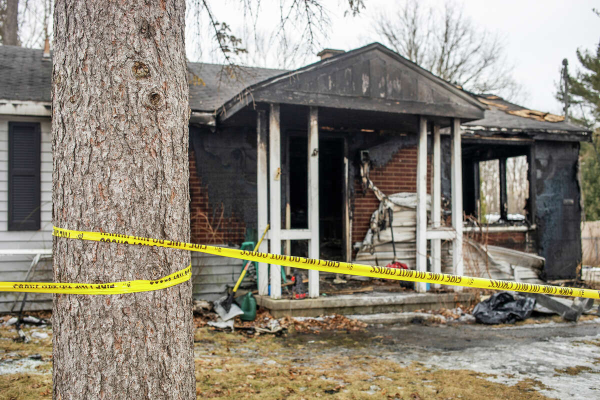 A home on Parsons Court in Midland was destroyed in a fire on Saturday, Feb. 26, 2022. The fire also claimed the lives of three of the family's pet cats.