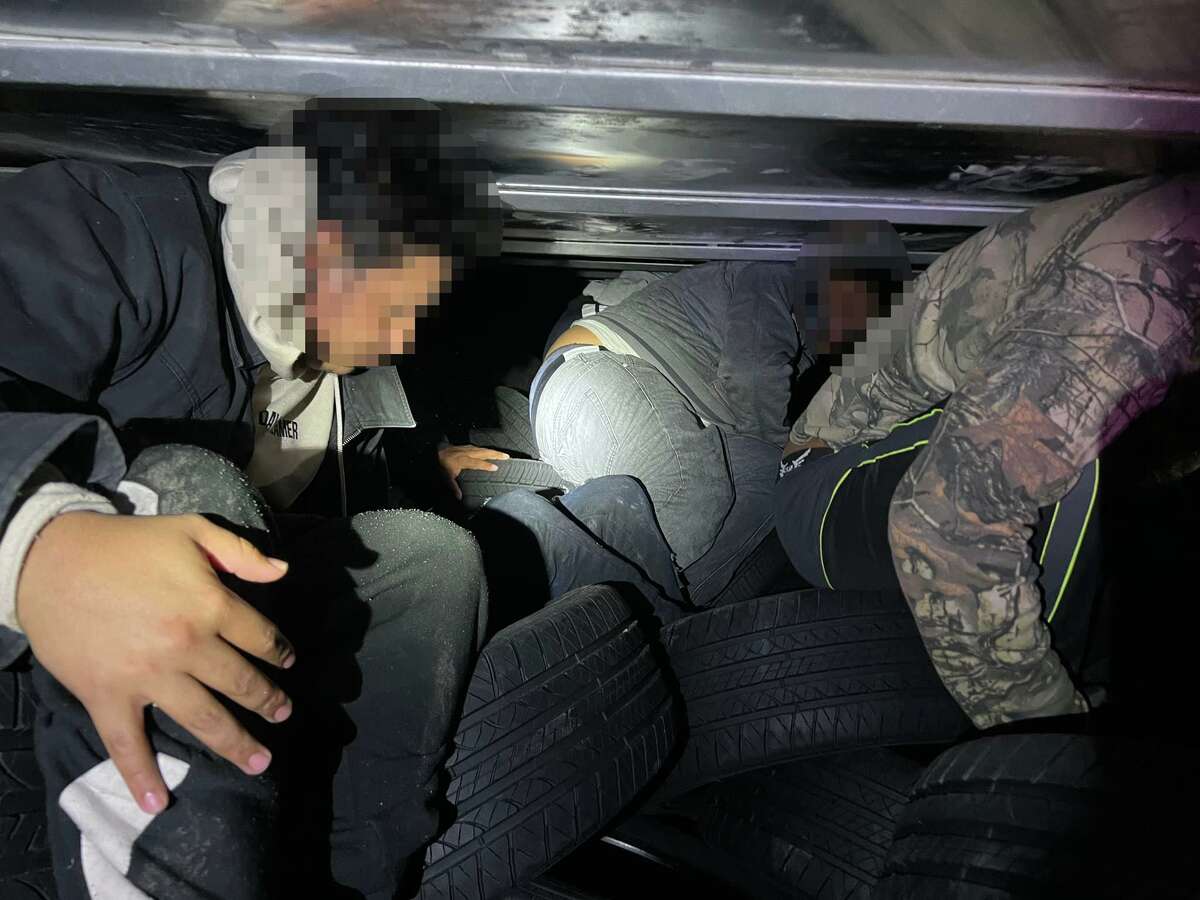U.S. Border Patrol agents said they discovered 53 migrants inside a trailer transporting spare tires. The smuggling attempt occurred on Feb. 17 at checkpoint on Interstate 35.