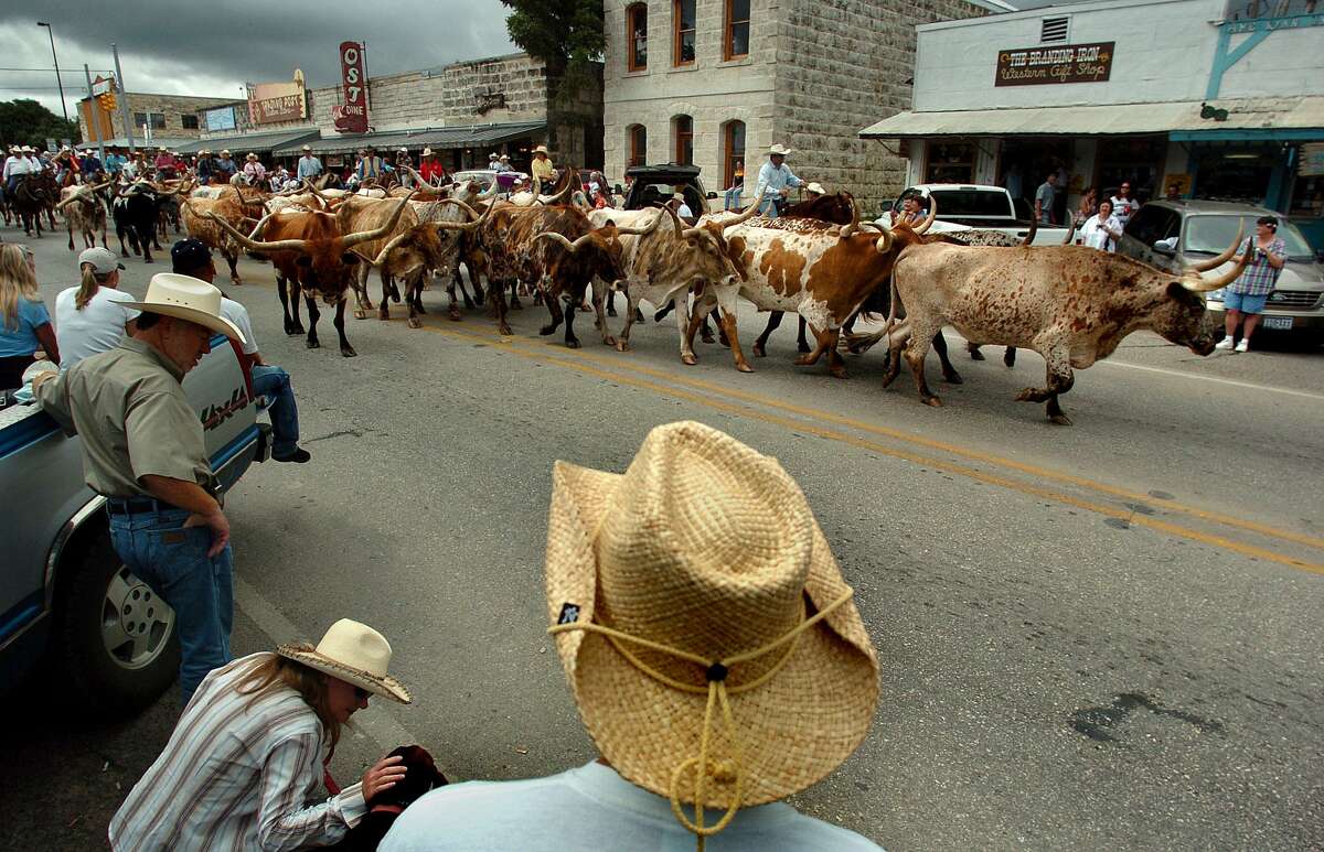 The school district in Bandera, “Cowboy Capital of the World,” seen here in 2004, saw beyond the promise of easy money when a solar company rode into town with a Chapter 313 request. The Hill Country community was united against the tax subsidy.