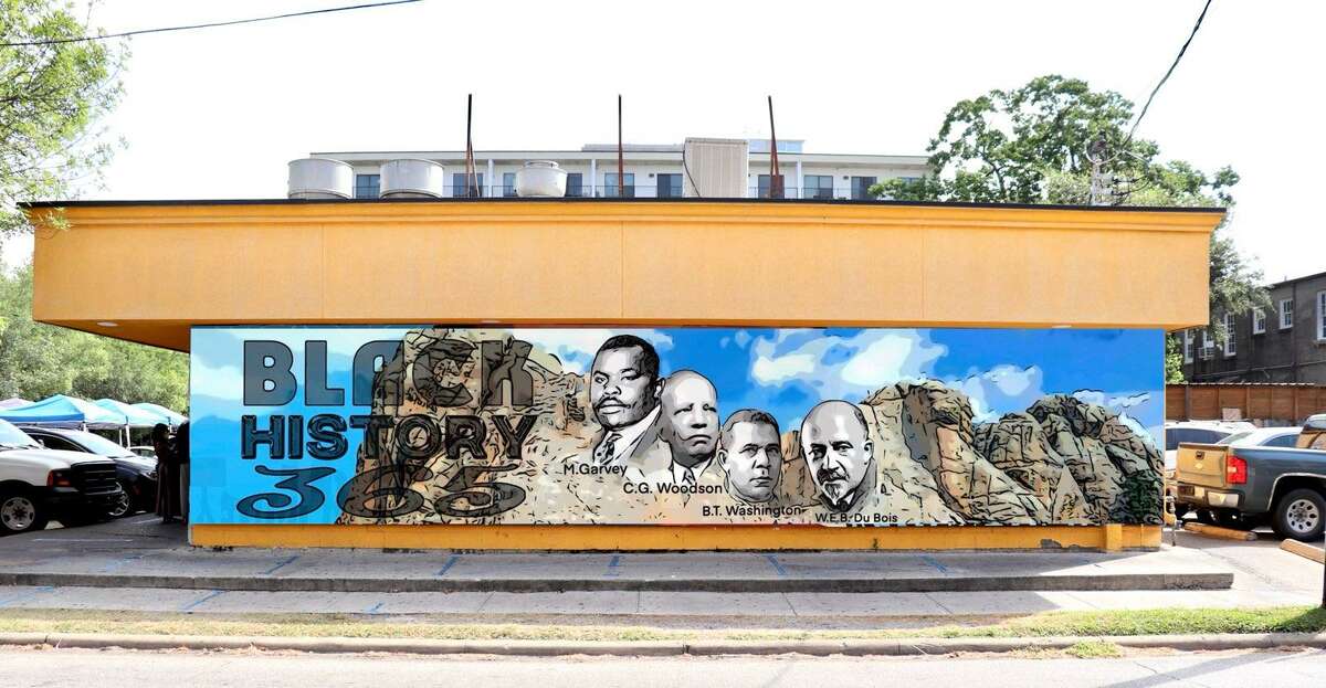 The Breakfast Klub has replaced a mural of George Floyd with the "Black Mount Rushmore" mural by artist Reginald Adams. It features Marcus Garvey, Carter W. Woodson, Booker T. Washington and W.E.B Du Bois.