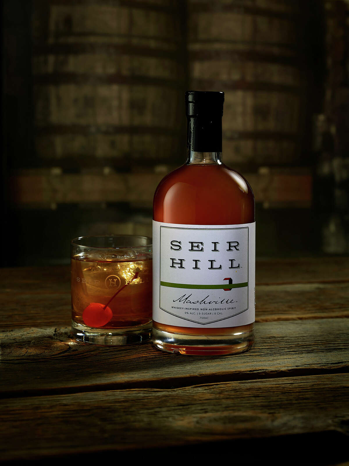 "Mashville" is Seir Hill's whiskey-inspired, non-alcoholic spirit.