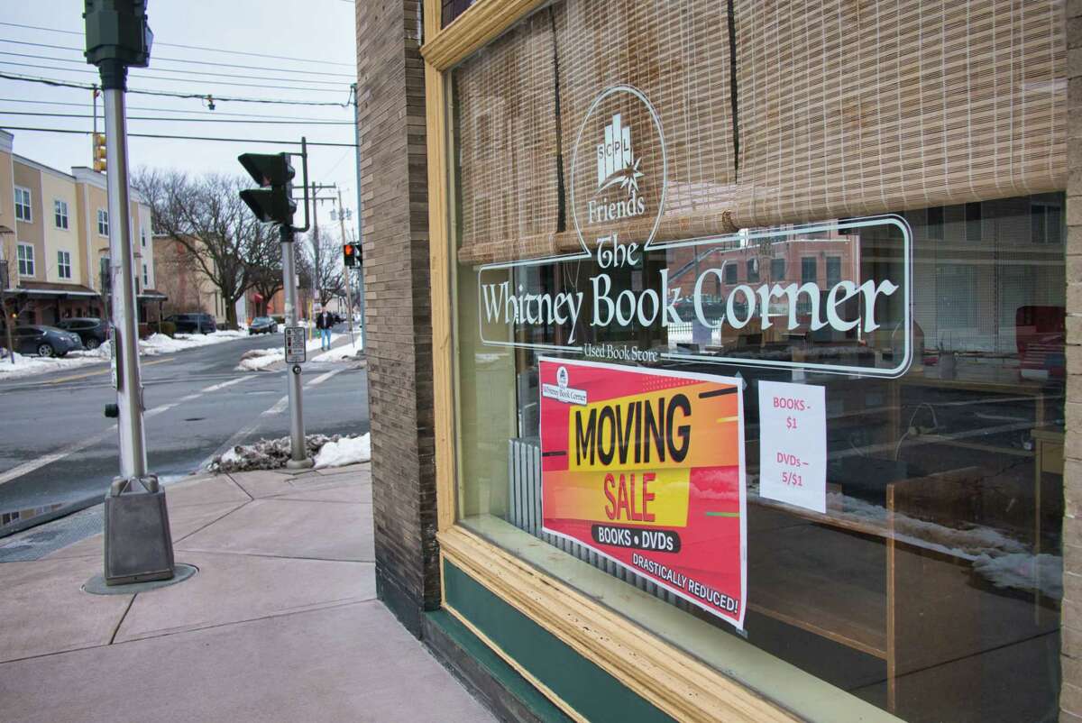 A view of the Whitney Book Corner on Wednesday, March 2, 2022, in Schenectady, N.Y. The book store needs to move from its current location and so volunteers are hold a book sale. All books are just one dollar and DVDs are priced five for one dollar. The sale will go on for about three weeks, and all proceeds from the book store go to funding programs at the Schenectady County Public Library. The Whitney Book Corner is open Tuesday through Friday from 10:00 a.m. to 2:00 p.m. and on Saturday and Sunday from 11:00 a.m. to 2:00 p.m.