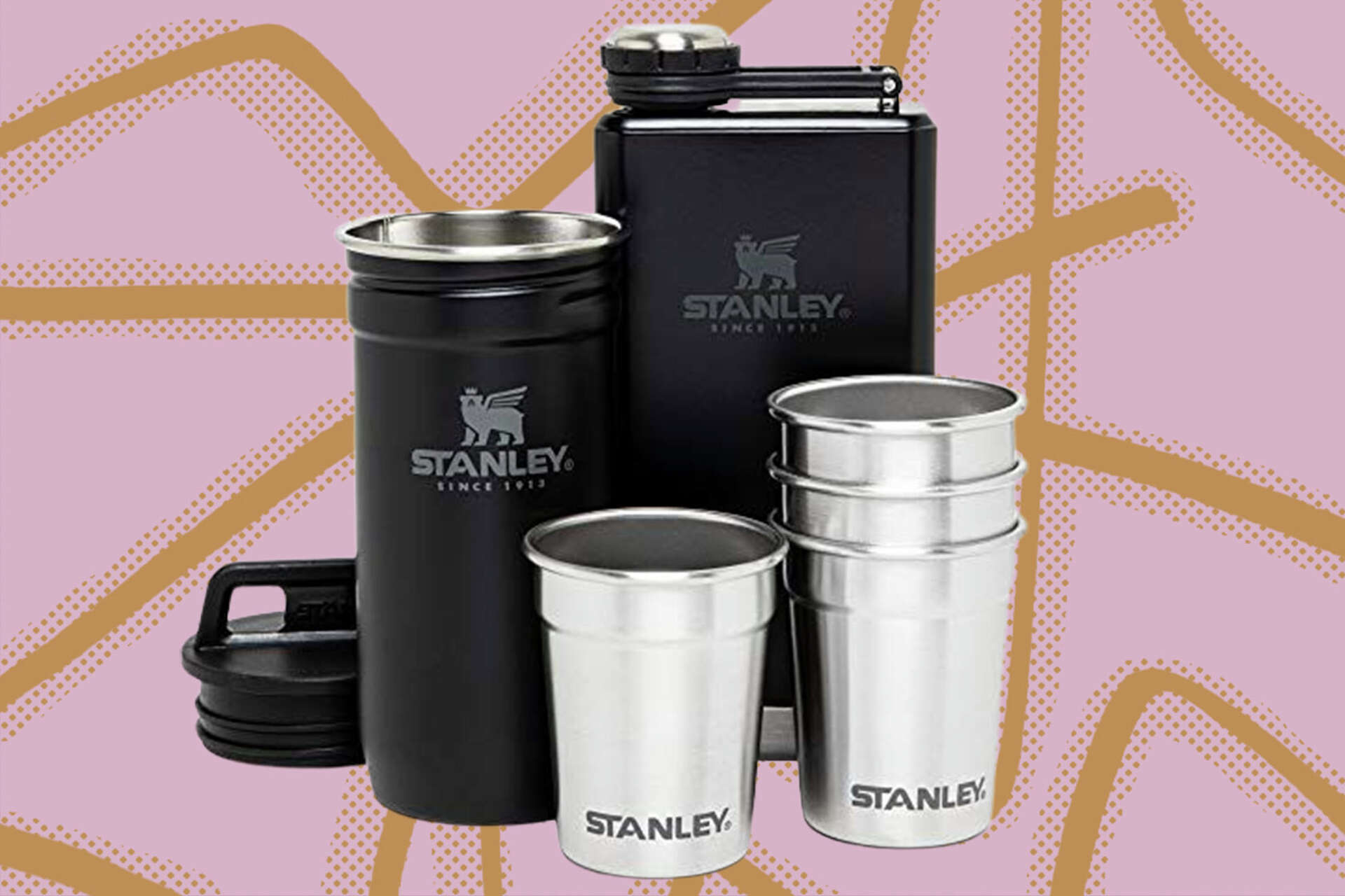Bring the party outdoors with this Stanley stainless steel shot