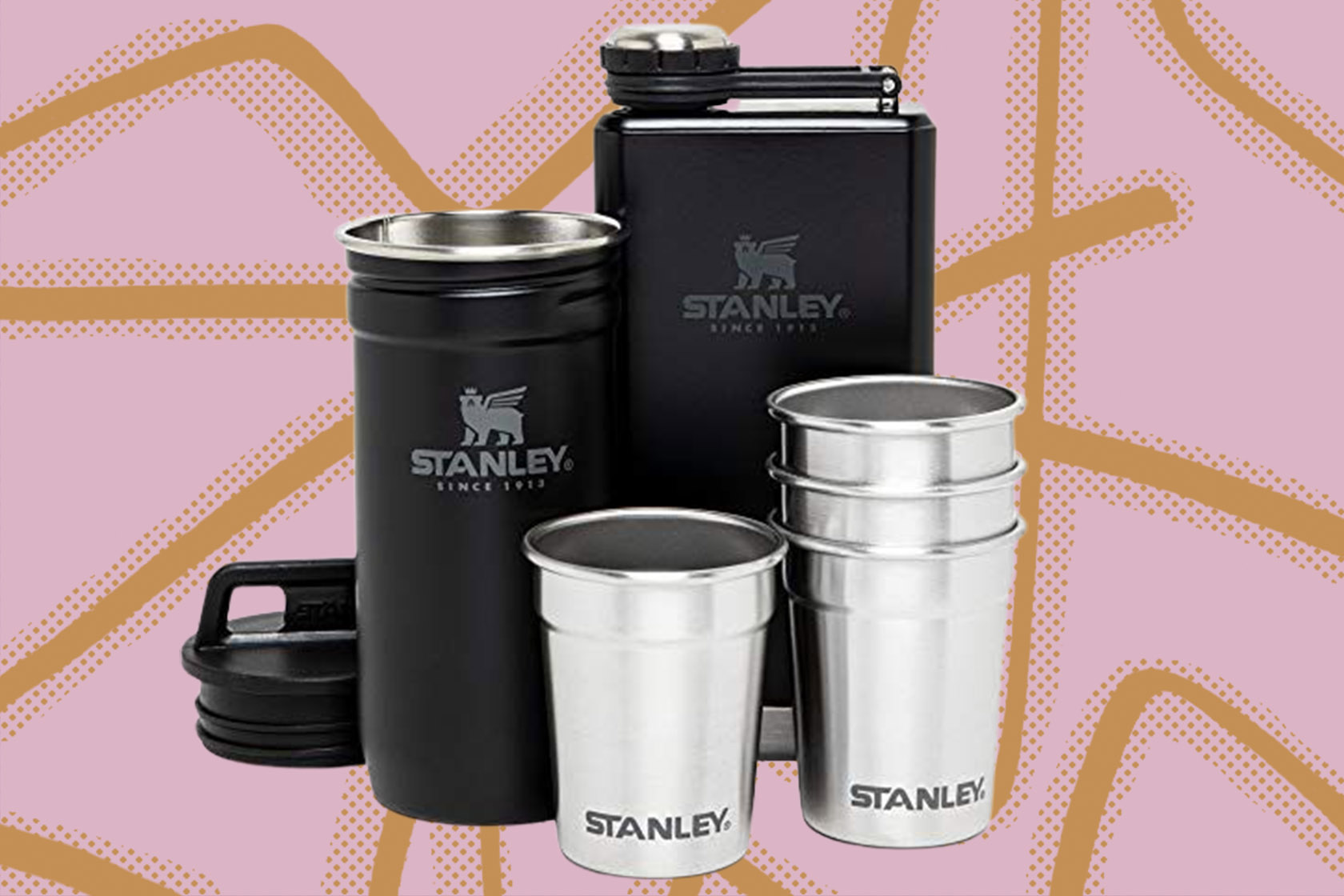 Stanley Adventure Steel Shots and Flask Gift Set Sale 2021