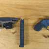 State Police recovered these two loaded guns after a chase of a vehicle that they say fled a police stop on Northern Boulevard in Albany on Tuesday morning. Two men have been charged with felony weapon possession. They sustained injuries and were treated at  Albany Medical Center Hospital. A 21-year-old woman whose car was struck in the crash was also hurt and taken to Albany Med with what police described as non-life threatening injuries. 