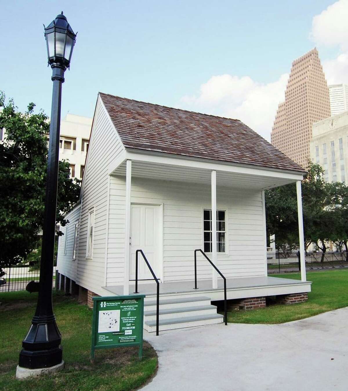 The Fourth Ward Cottage at Sam Houston Park, maintained by the Heritage Society, has been added to the Slave Route Project.