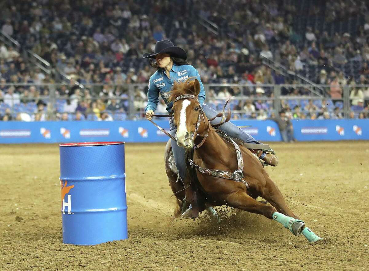 Jordon Briggs is on to the semifinals of the barrel racing event at RodeoHouston after winning Super Series I on Wednesday night.